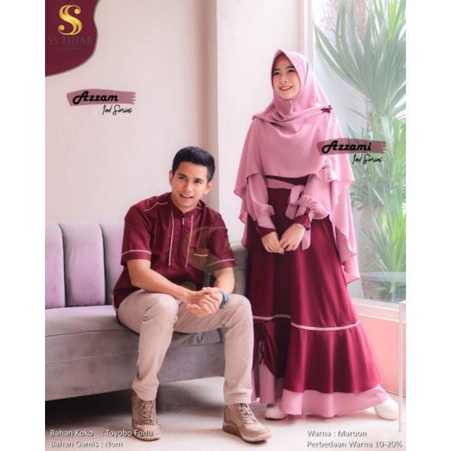 AZZAM AZZAMI COUPLE SET BY SS HIJAB