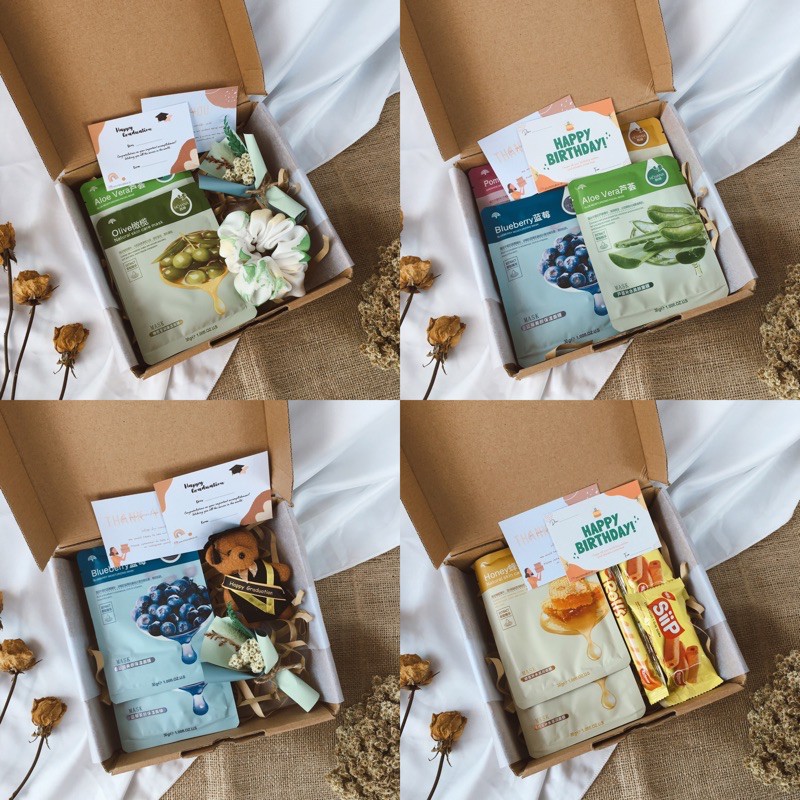 

GIFT BOX SHEET MASK | KADO ULANG TAHUN | KADO WISUDA