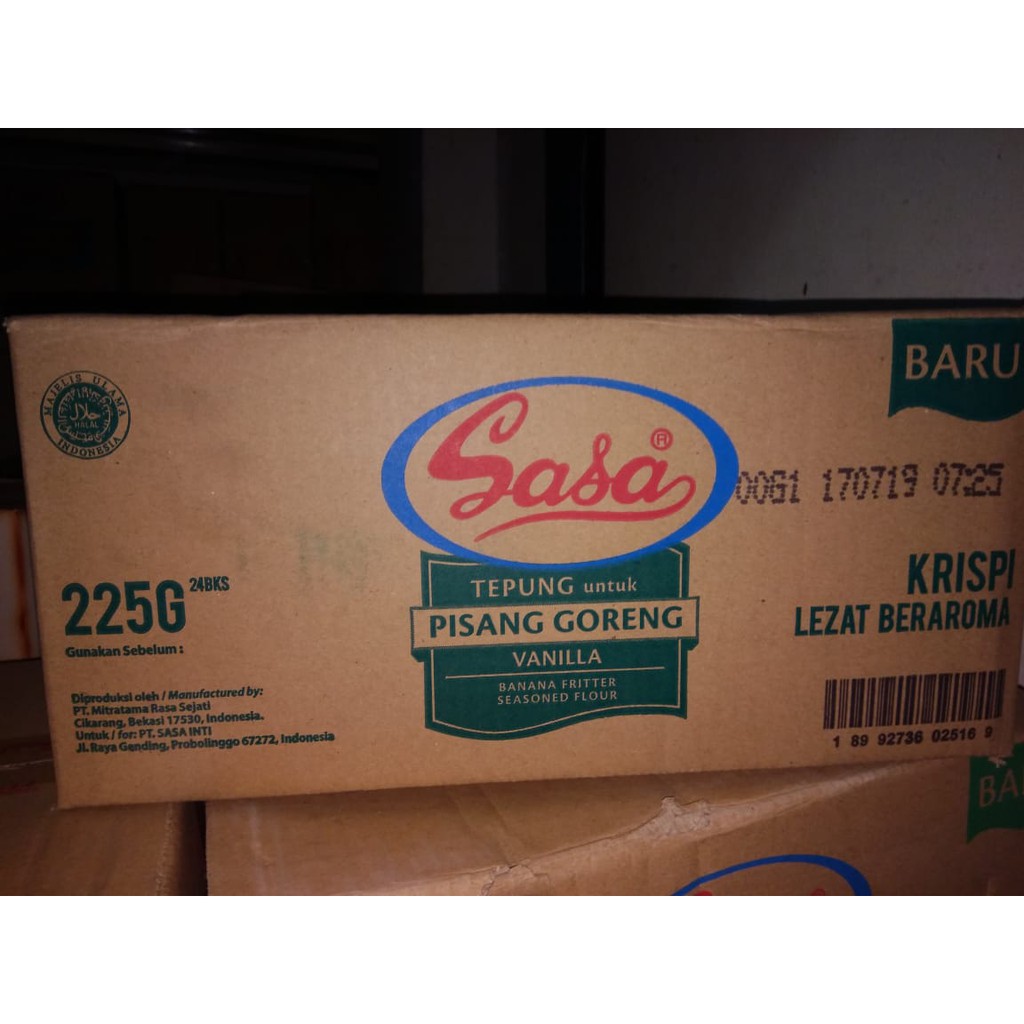 SASA TEPUNG BUMBU PISANG GORENG VANILLA 225 GRAM PER DUS