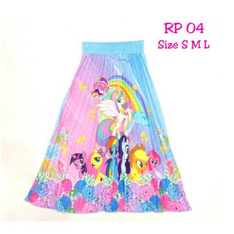 ROK ANAK PEREMPUAN LITTLE PONY UNICORN rok plisket RP04