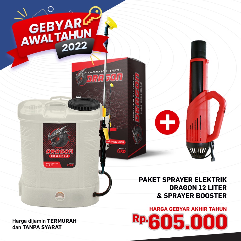 PAKET 4 SPRAYER BATERAI / ACCU / ELEKTRIK 12 LITER & SPRAYER BOOSTER