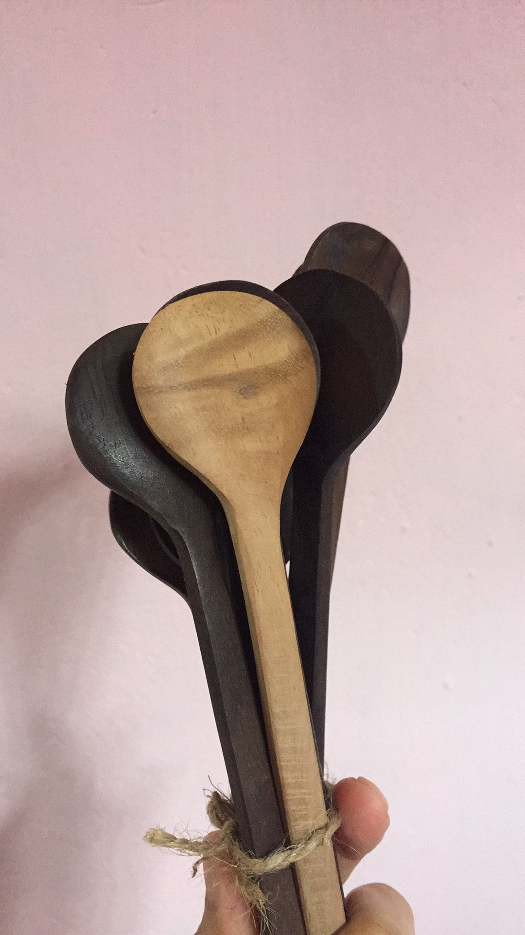 Sendok Kayu Korea Bulat 17,5cm