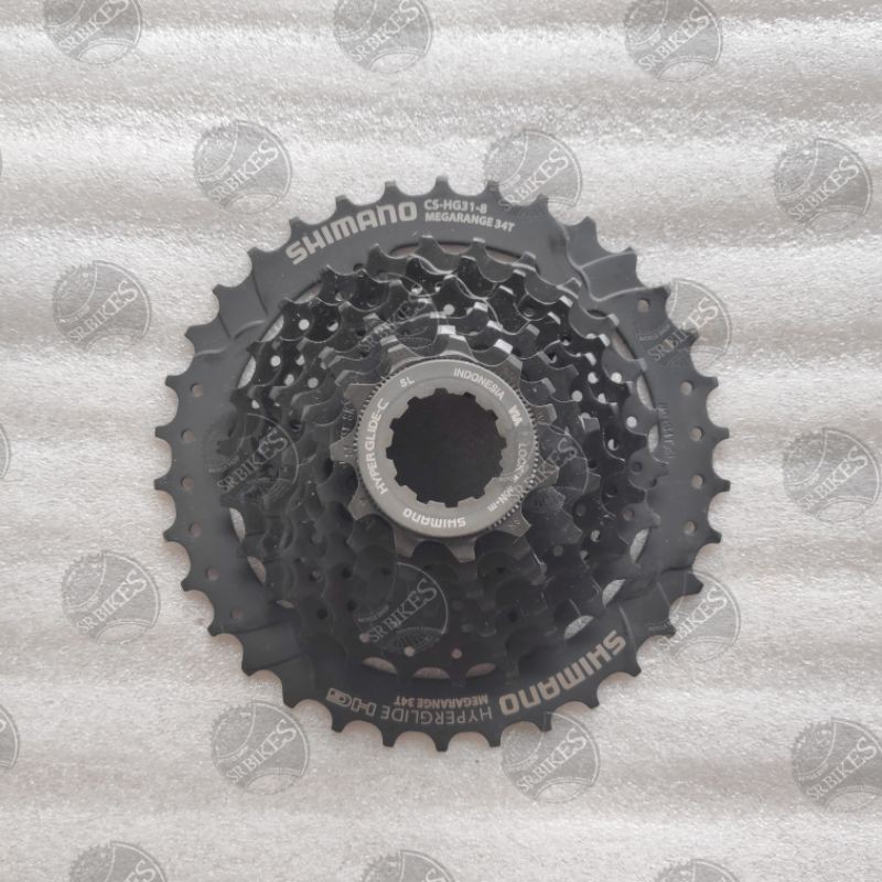 Sprocket Sproket Cassette Freewheel 8 Speed (11-34T) MEGARANGE. SHIMANO HG-31-8