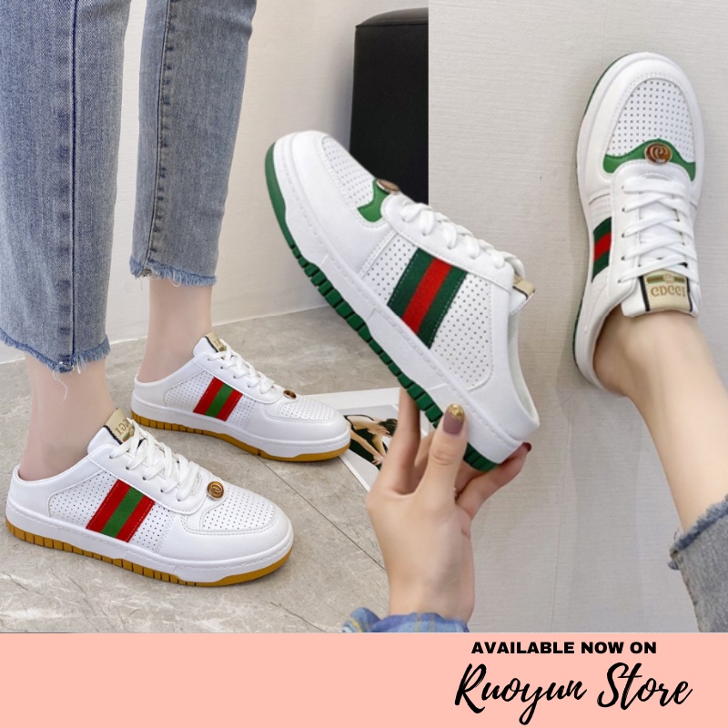 RYX - Easu Stripes Sepatu Sneakers Wanita Fashon Casual / Jalan Jalan (NO BOX) - Ori Import