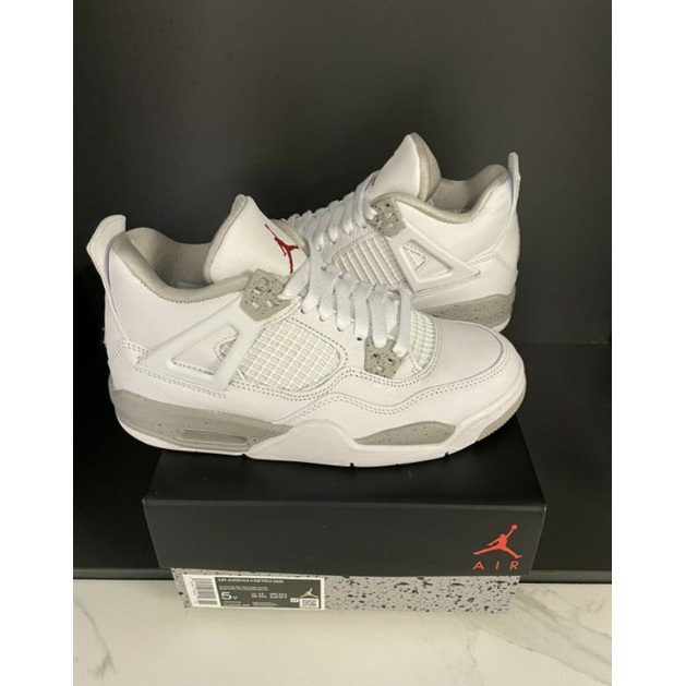 nike air jordan 4 oreo white size 44