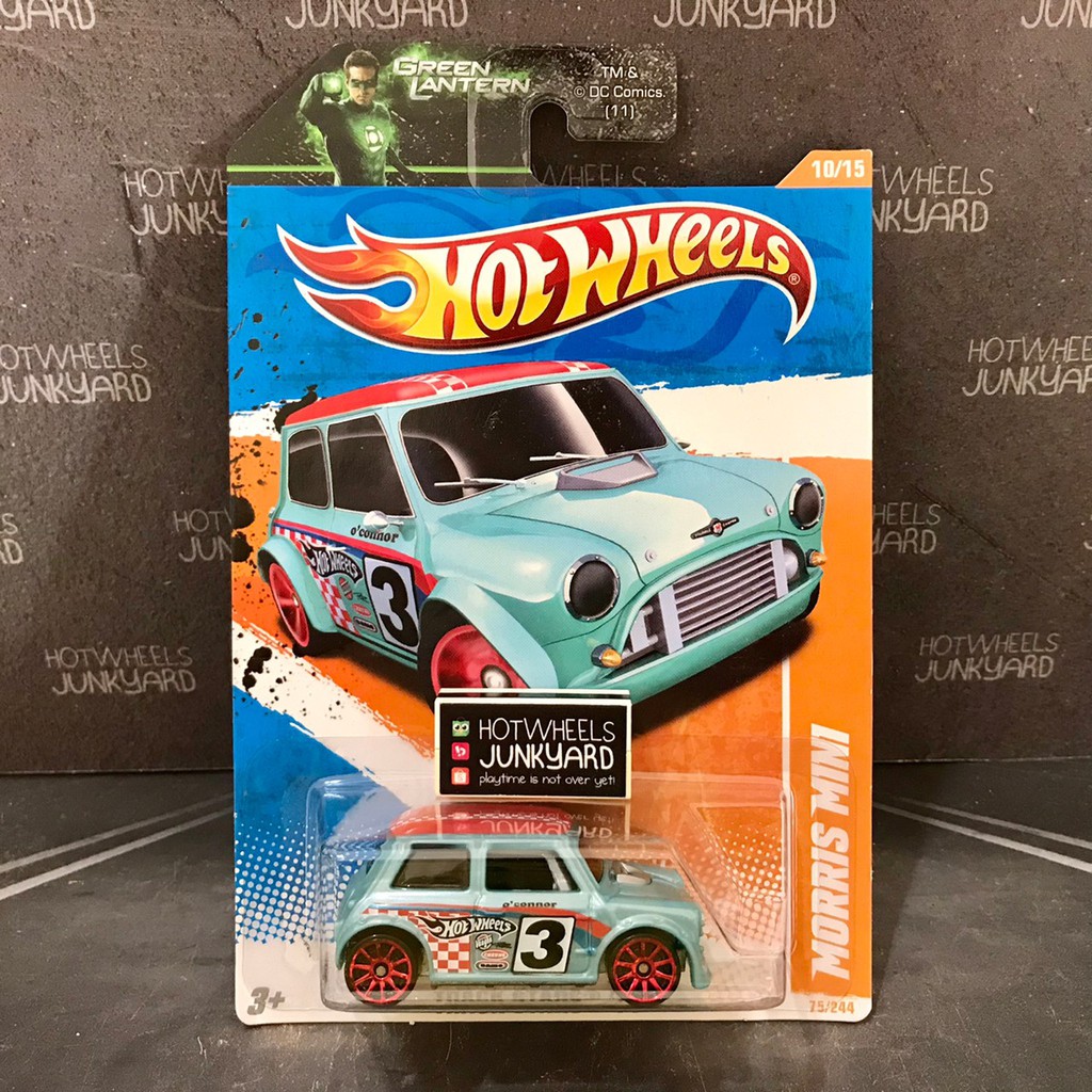 Hot Wheels Morris Mini Cooper Rally Track Stars Green Lantern US Card