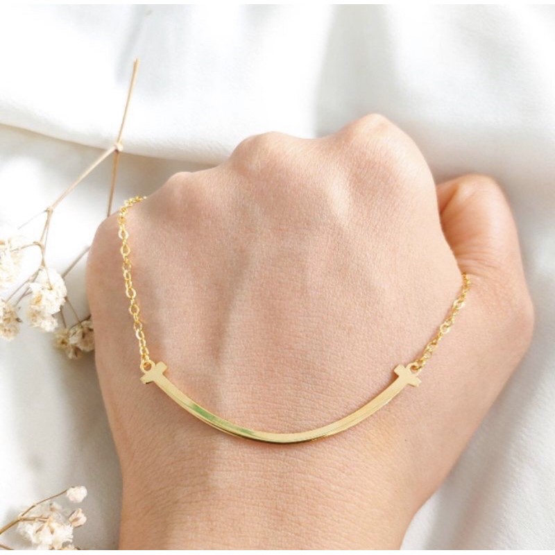 Kalung itaewon class emas asli kadar 375 fashion wanita