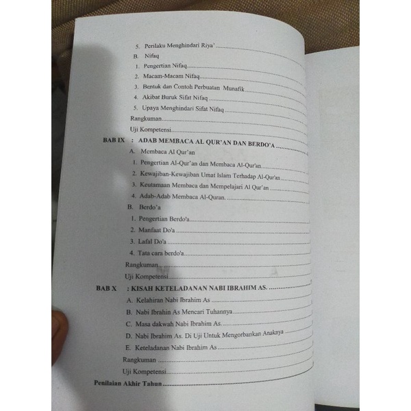 ORI buku teks siswa akidah akhlak K13 Depag kelas 7 edisi revisi terbaru