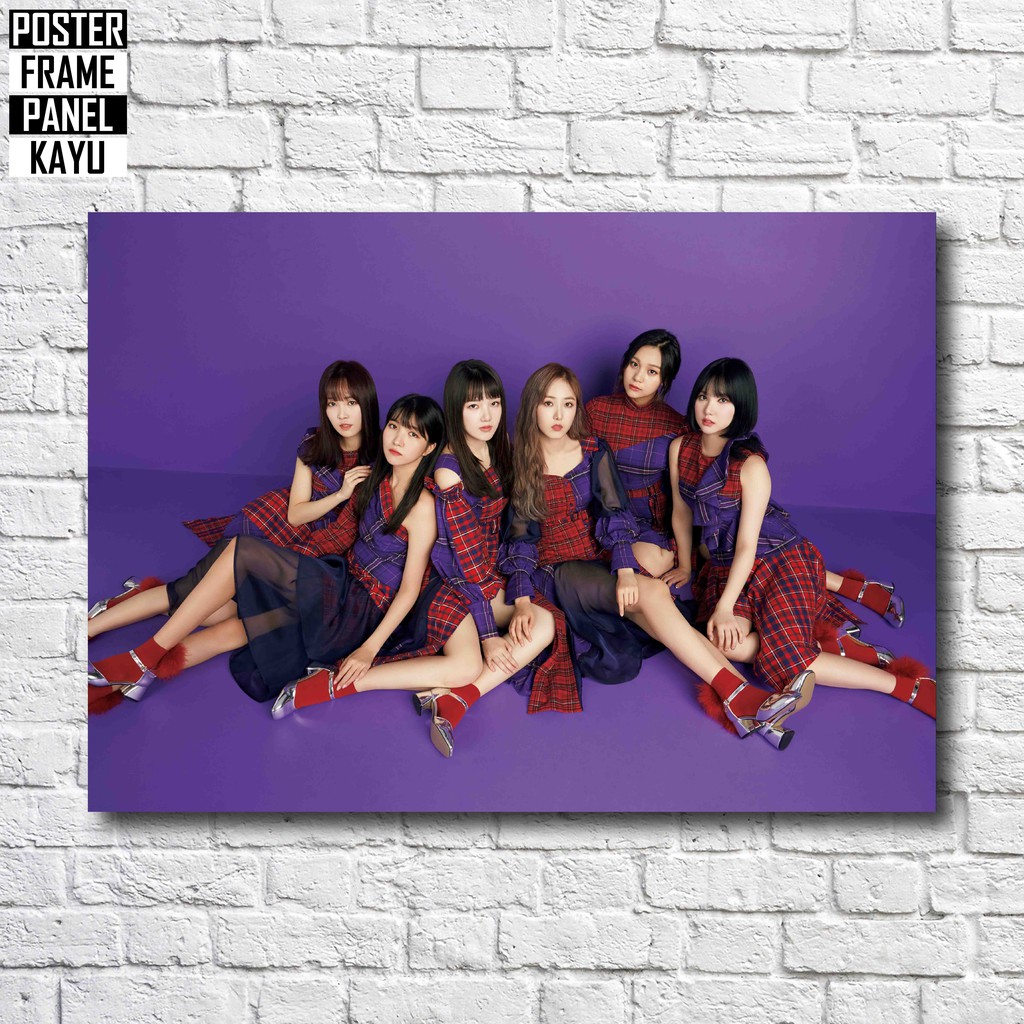 Poster GFRIEND Memoria Frame Kayu Solid A4 GF023