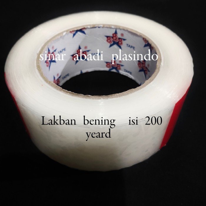 

Cuci Gudang Lakban Bening 200Yeard, Lakban Plastik Bening Promo