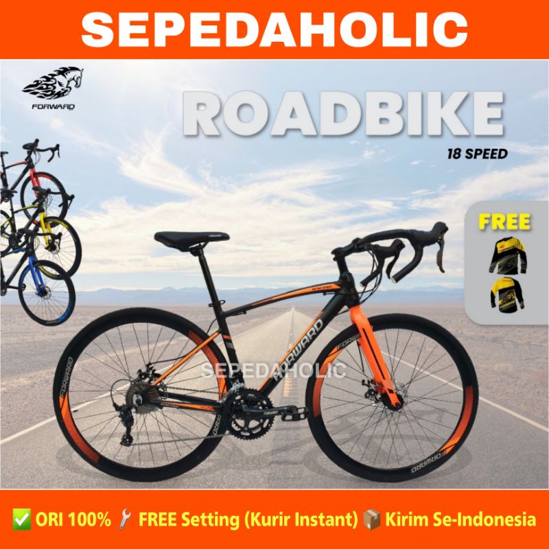 Sepeda Balap Roadbike FORWARD 700C Alloy Sensah 18 Speed