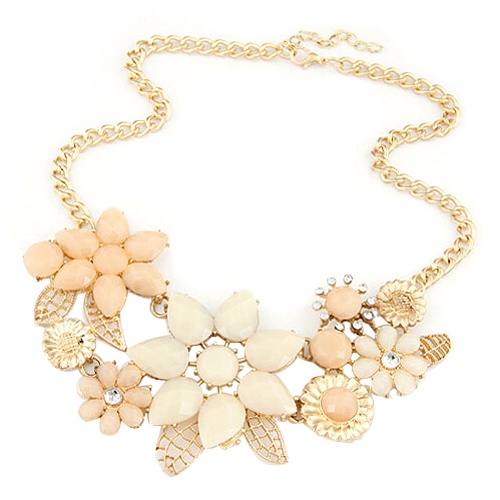Hu Hu Hu Hu Hu Alat Bantu Pasang Kacamata♡ Kalung Rantai Dengan Liontin Bunga Bahan Resin Untuk Wanita