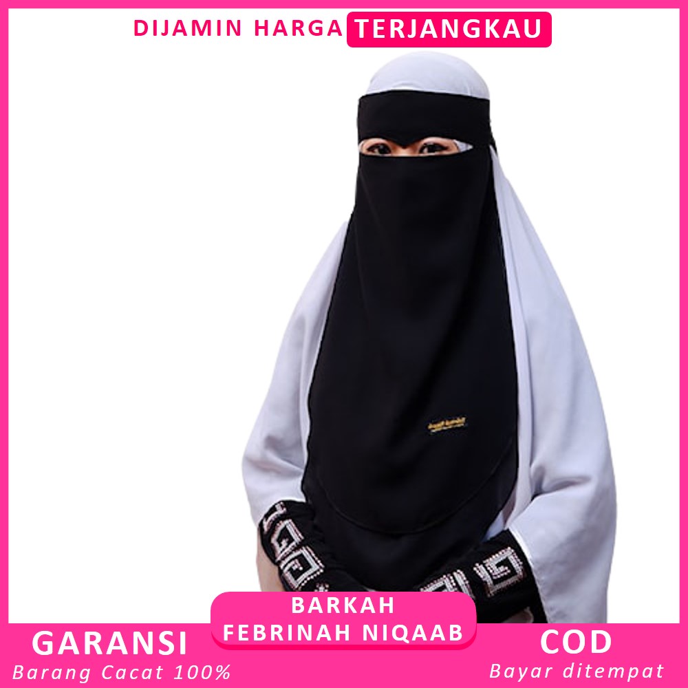 Cadar Niqab Hijab Niqob Jilbab Nikab Nikob Niqop Veil Kerudung Khimar Muslim Saudia Cadar Bandana Ea