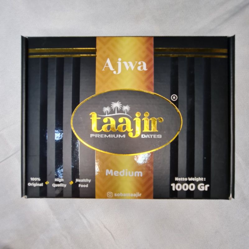 

Kurma Ajwa Madinah Taajir Medium 1000gr