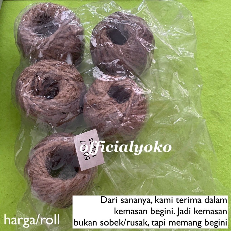 Tali Goni Tali Jadul Tali Rajut Jual Per Roll Hiasan Mahar Hantaran Pot Bunga DIY