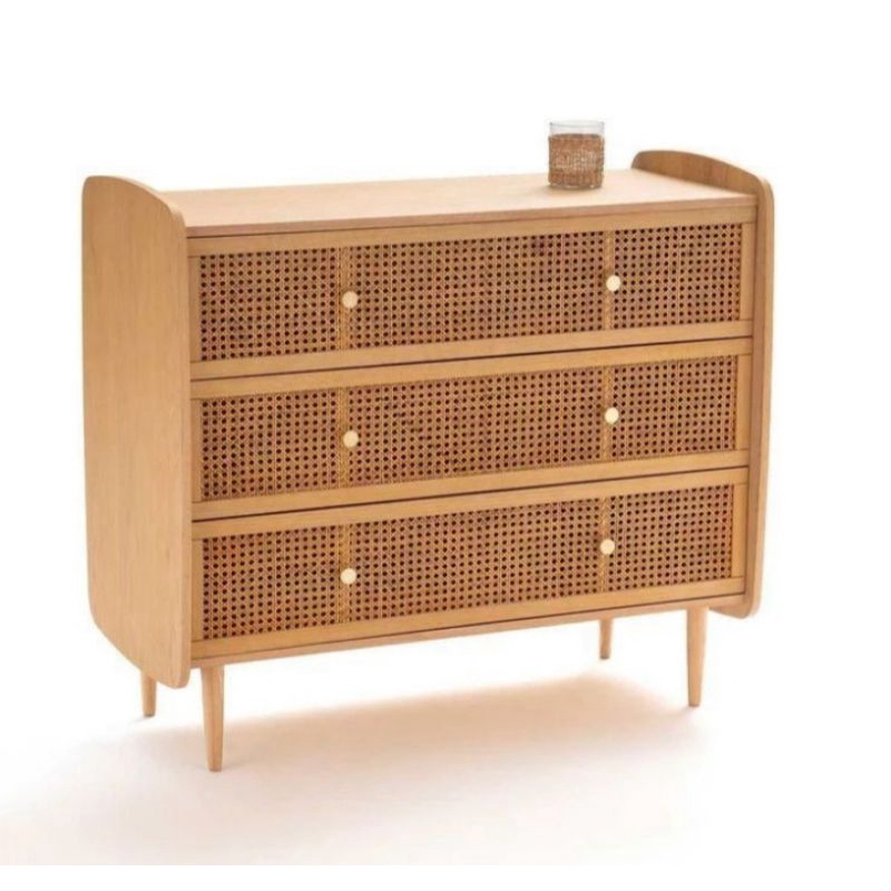 STORAGE CABINET BUFET DAPUR  KAYU JATI ROTAN