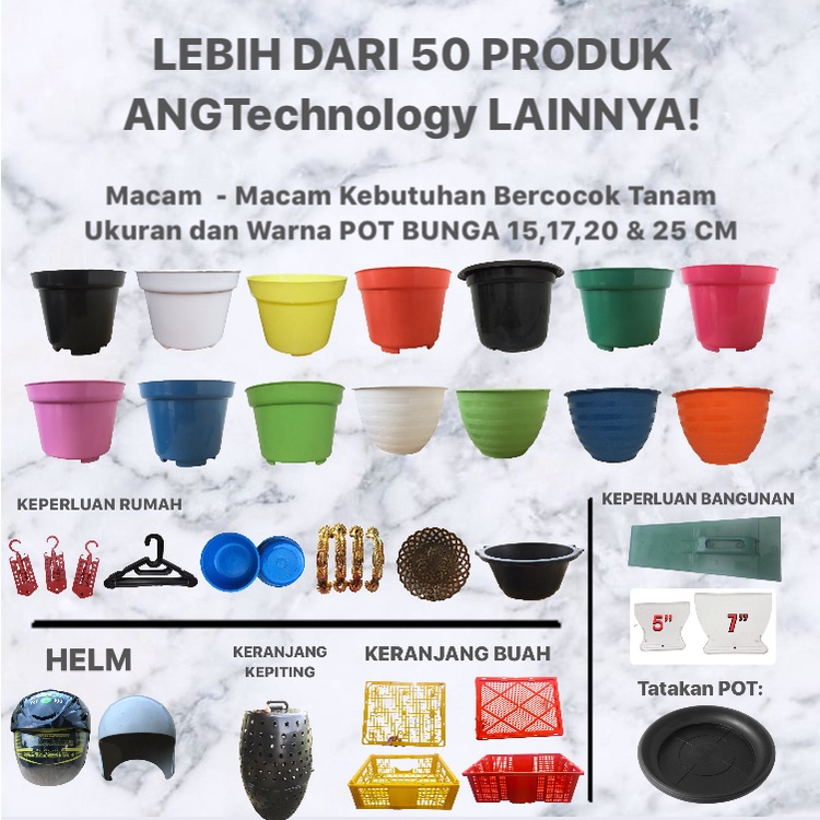 Netpot Hidroponik ANG Jaring Tinggi 5 cm &amp; 7 cm Net Pot Pot Hidroponik  - Netpot Murah Pot Bunga Pot Tanaman Termurah se-Indonesia 5 6 7 8 9 10 20