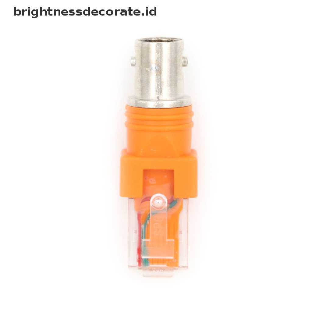 Adapter Konektor Bnc Female Ke Rj45 Male Coaxial Barrel Coupler Rj45