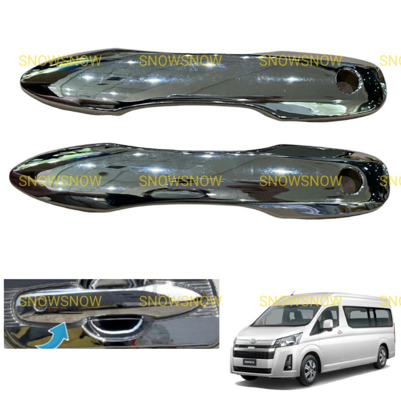 Cover Handle Pintu Hiace 2020 2021 2022 up Chrome