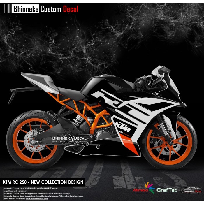 DECAL REGULER CLASS KTM RC NEW GRAPHIC
