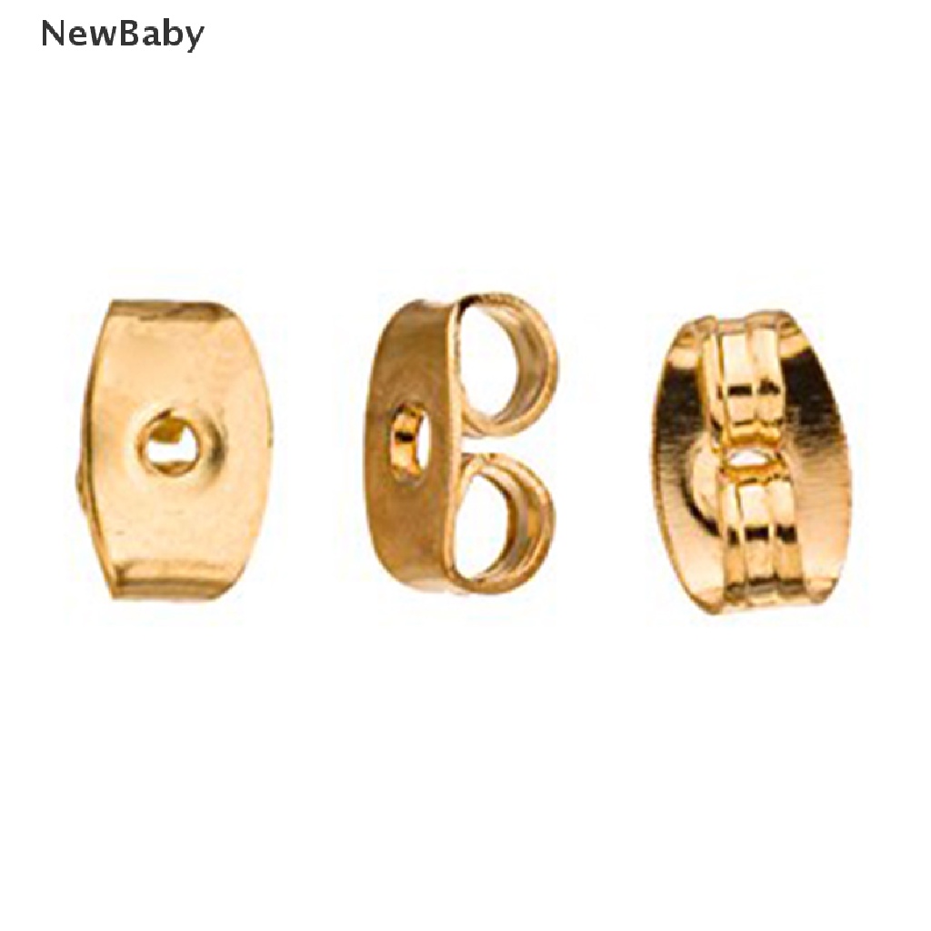 Newbaby 10PCS Stopper Anting Tusuk Bahan Metal