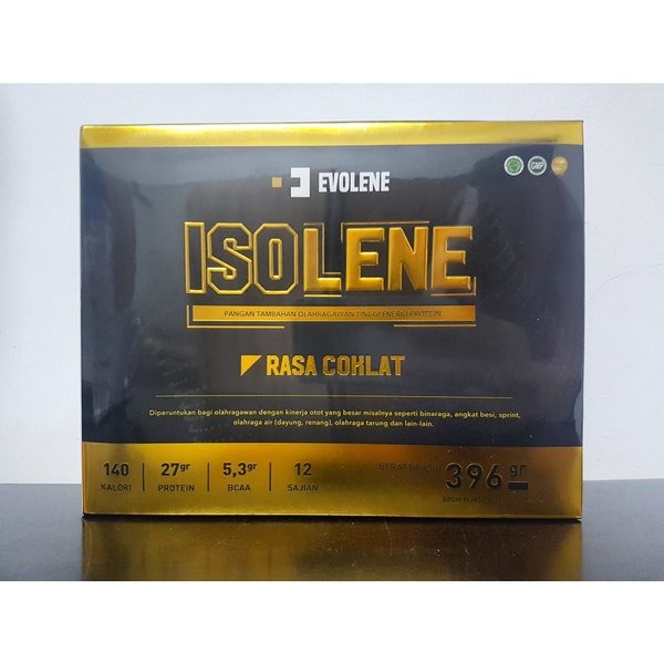 Evolene Isolene Isolate Whey Isolate Coklat BPOM 12 sachet