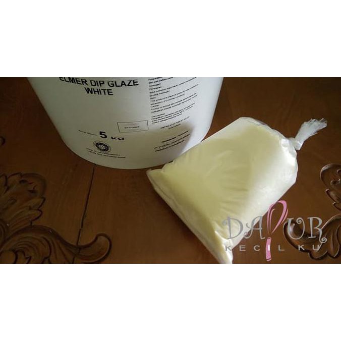 

Toko-Bahan-Kue- Topping Donat / Elmer Dip Glaze White Milky 500 Gr Repack -Terlengkap-Termurah-