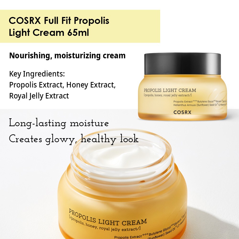 COSRX full fit propolis light cream 65ml BPOM