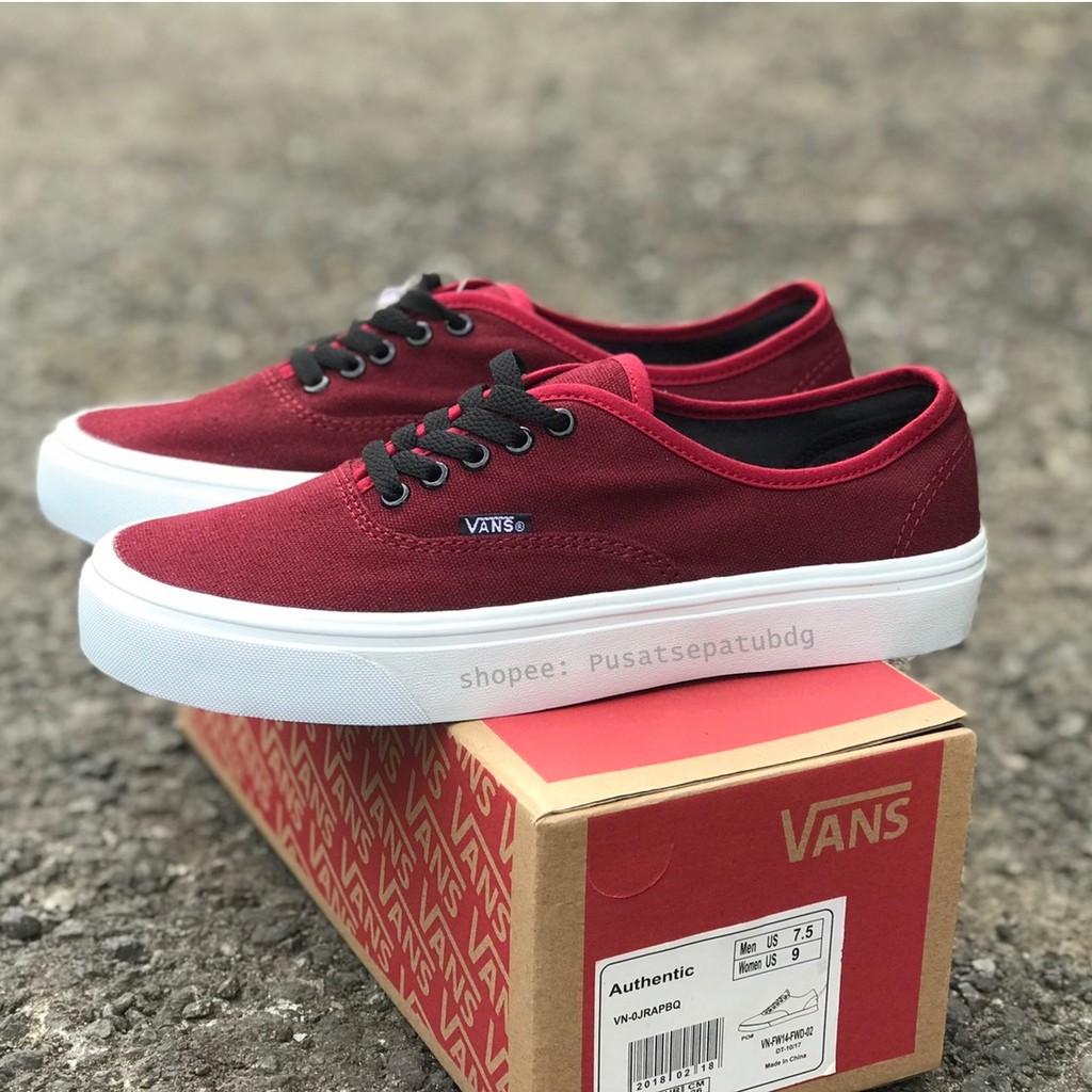 VANS AUTHENTIC MONO MAROON