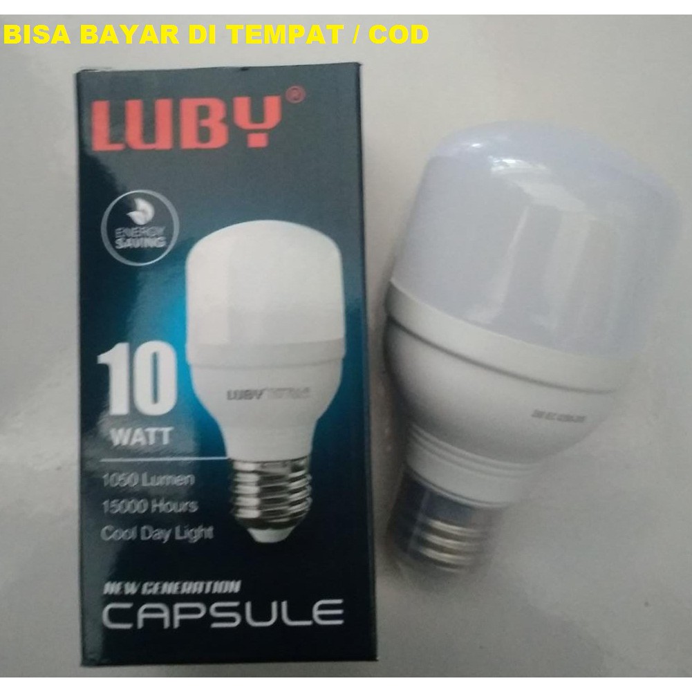BOHLAM LAMPU LED CAPSUL LUBY 10WATT / LAMPU LED PUTIH