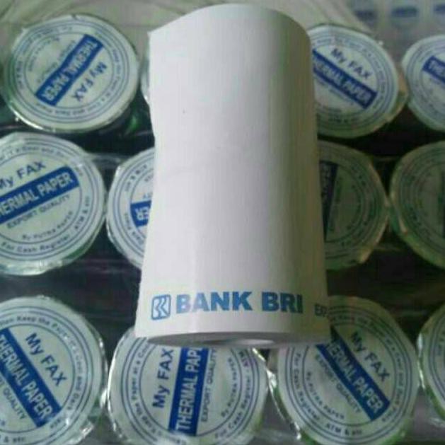 

KERTAS THERMAL STRUK EDC BANK BRI/BRILING DIAMETER 58x30MM untuk mesin bluetooth isi 1 pak 10 roll