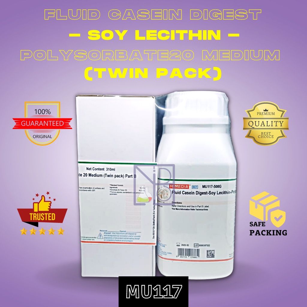 Jual Fluid Casein DigestSoy LecithinPolys0rbate20 medium Twin, 500 g
