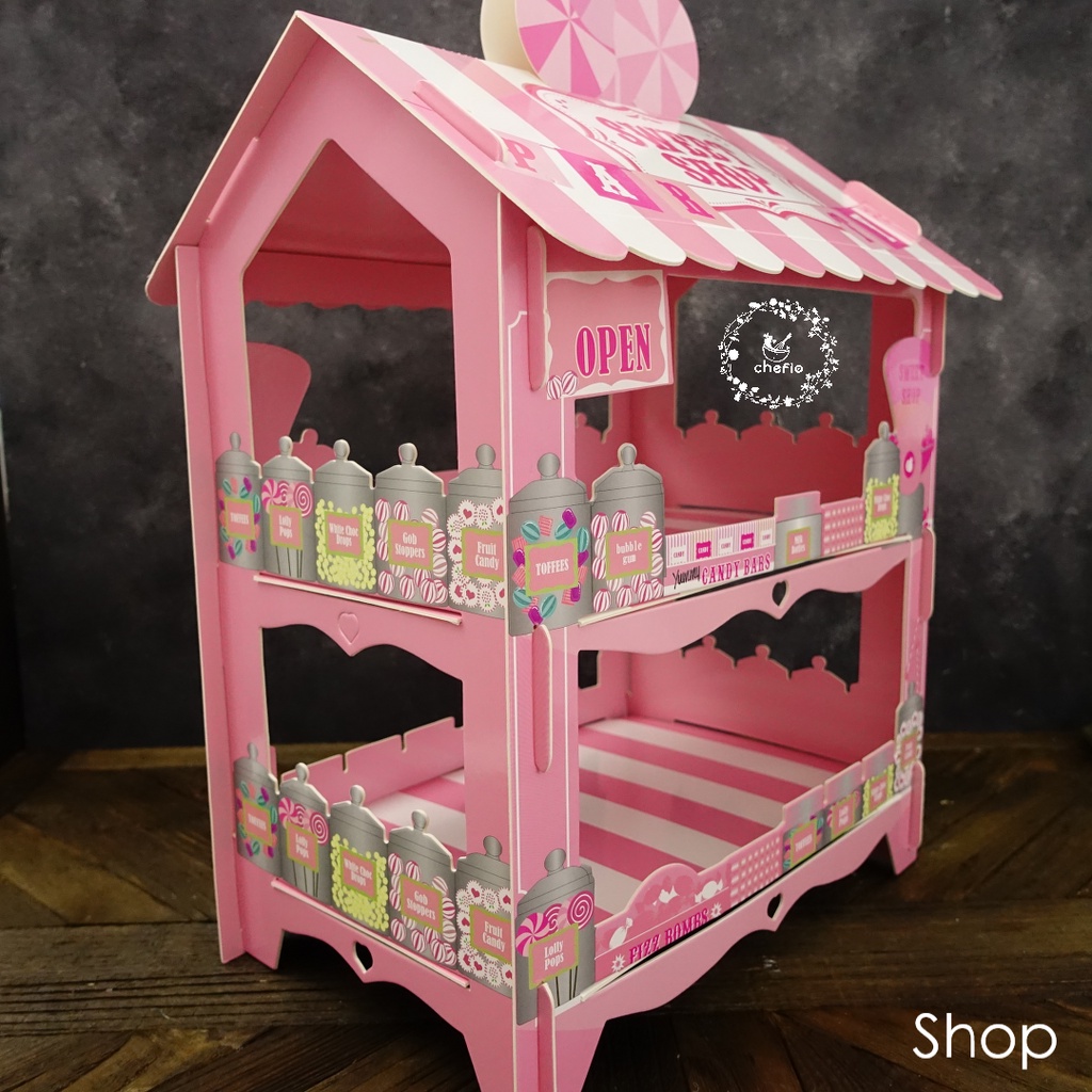 Chefio Cake Tier 3D / Standing Cupcake Kertas / Dekorasi Kue Pesta