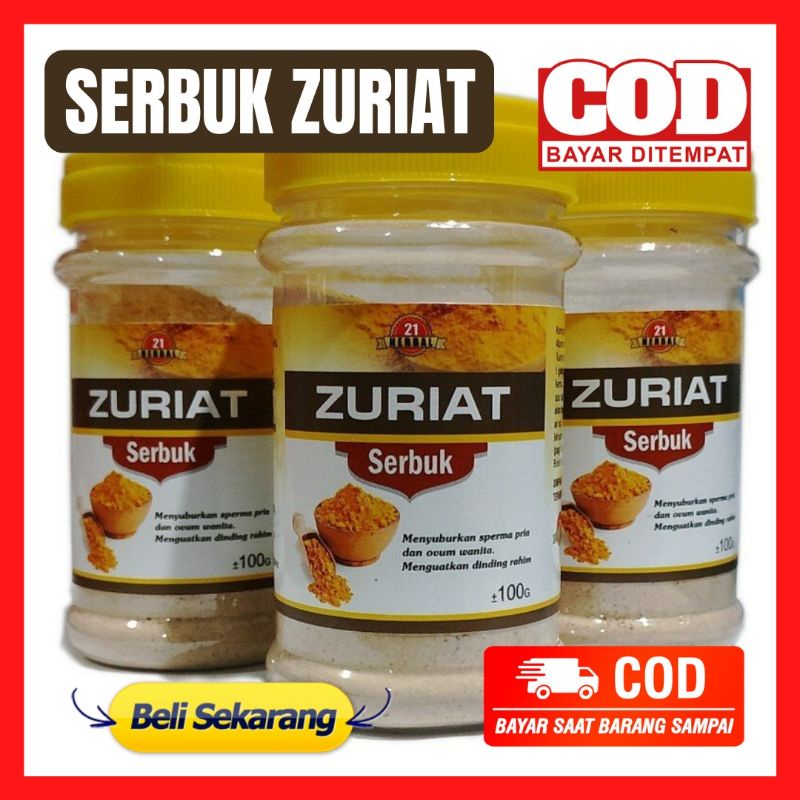 SERBUK ZURIAT Untuk PROMIL Zuriat 100gr Zuriat Promil Program Hamil Suami Istri Pasutru Buah Zuriat 
