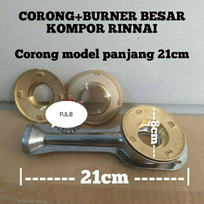 Burner 8.6 CM kuningan Besar KW1 kompor Rinnai , Rinai