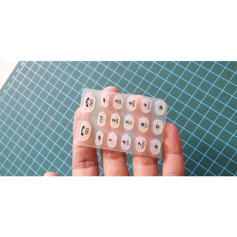 keypad tombol karet bening ericsson gh388