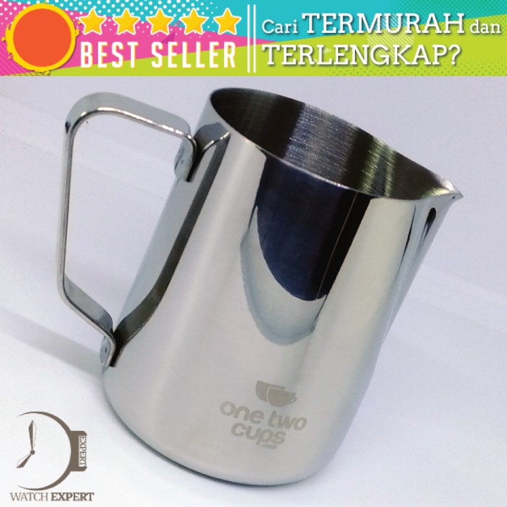 BISA COD Gelas Pitcher Kopi Espresso Latte Art Bahan Stainless Steel 350ml - One Two Cups J068