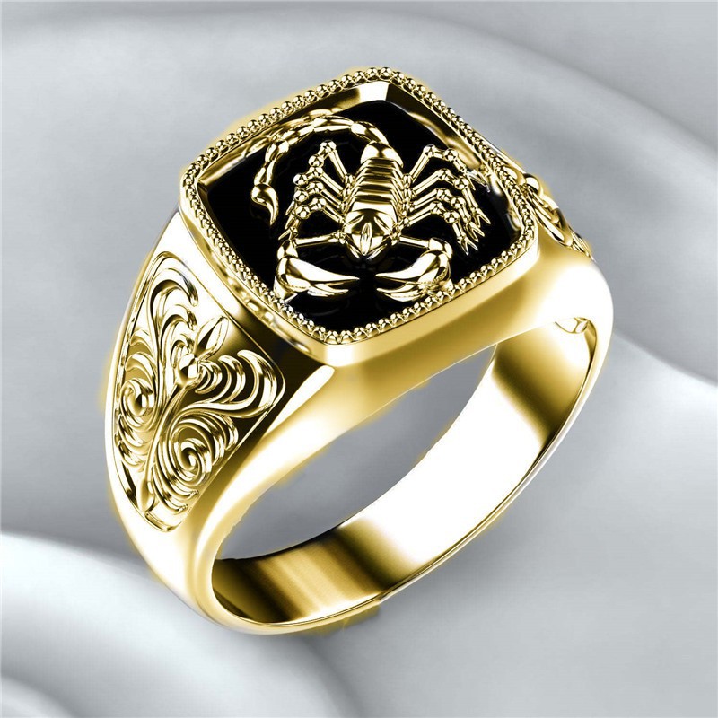 Cincin punk mode seni 925 Cincin Kalajengking Perak