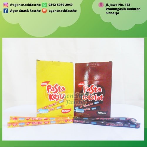 

Nabati Pasta Keju & Cokelat 8 gram (1 box isi 30 pcs)