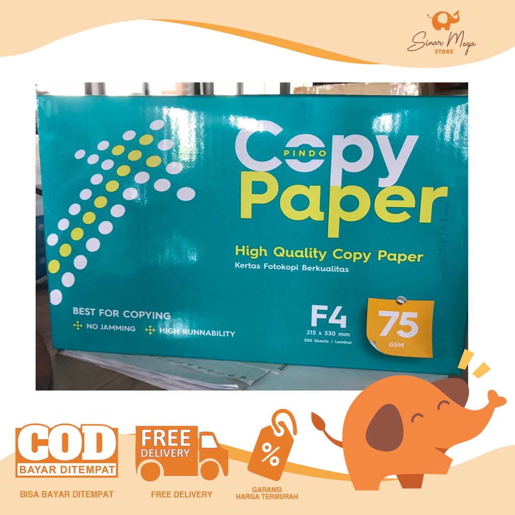Jual Copy Paper F4 75 gr / Kertas HVS Print Fotocopy F4 75gsm Shopee