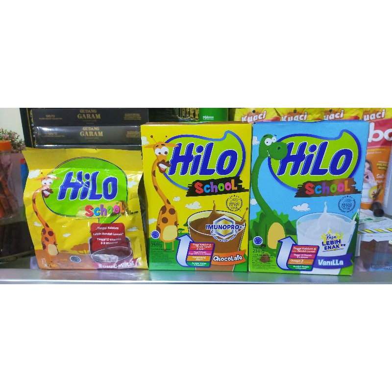 

Hilo school chocolate 750gr / 250gr/ hilo platinum swiss chocolate 420gr(12 sachet)