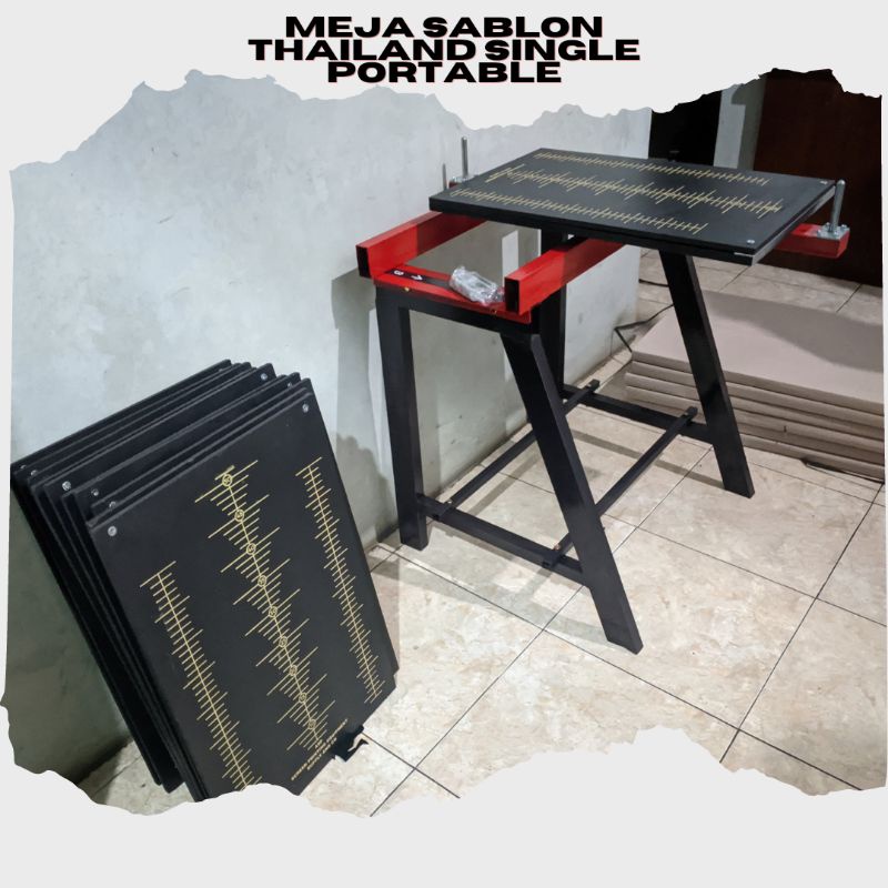 Meja Sablon Thailand single portable