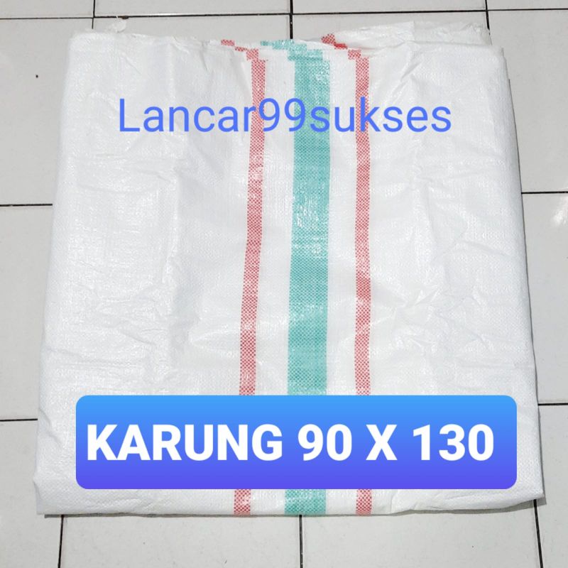 Karung plastik 90 x 130warna putih ukuran 90 x 130