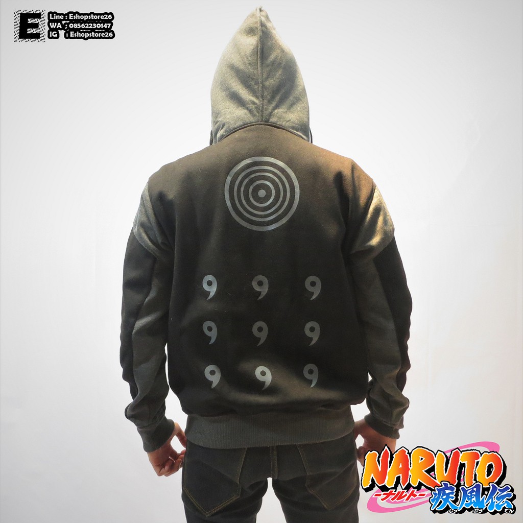 Jaket Naruto Obito Rikudou Double Zipper 01