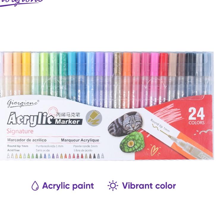 

Banyak Dipakai.. Giorgione Acrylic Marker Pen Set Spidol