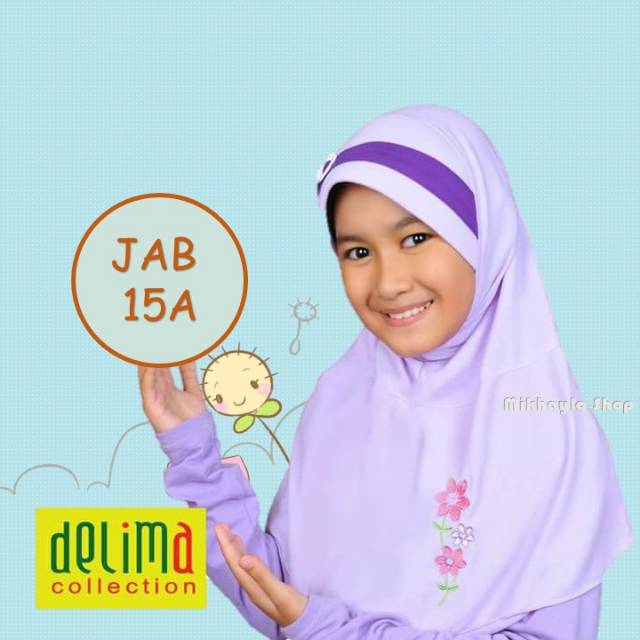 Jilbab anak delima jab 15a