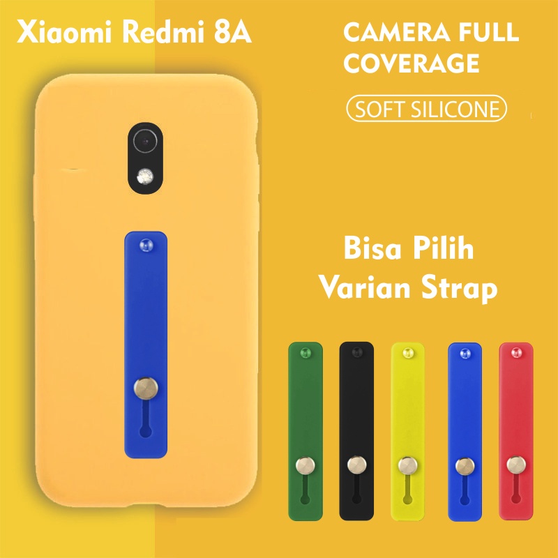 Softcase Silikon Baby Skin 3D Camera For Redmi 8A Free Strap Holder