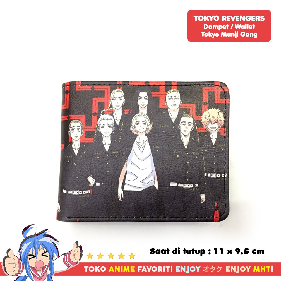 Dompet Anime Tokyo Revengers Tokyo Manji Gang Mikey Sano Manjiro Draken Ken Ryuguji Baji Keisuke Mitsuya Takashi Pahchin Pehyan Smiley Kawata Nahoya Mucho Yasuhiro Muto