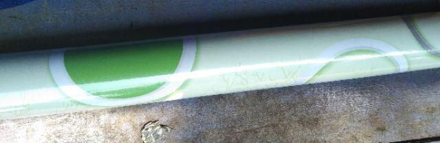 Wallpaper Stiker Dinding Polkadot Hijau Ukuran 10m X 45cm