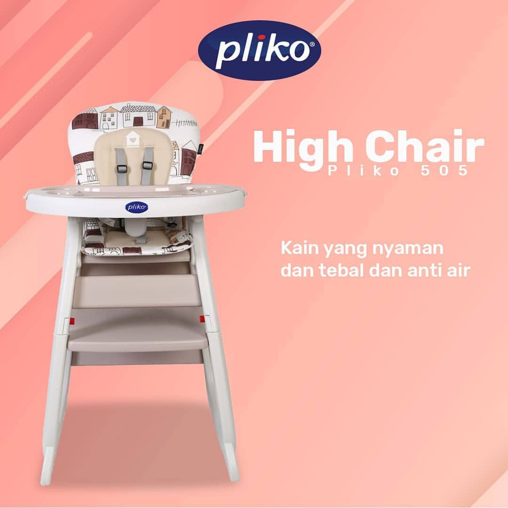  Kursi  Makan Bayi  Pliko  2 in 1 High Chair Baby Chair 505 